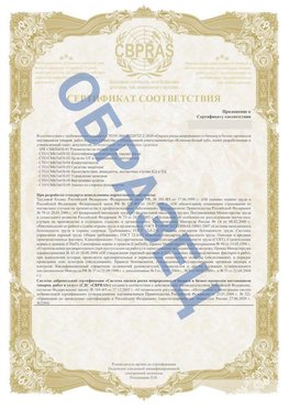 Образец Приложение к СТО 01.064.00220722.2-2020 Чалтырь Сертификат СТО 01.064.00220722.2-2020 